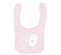 Flox Creative Baby Pink Bib Make a Cup of Coffee for Your Head
