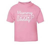 Flox Creative Baby T-Shirt Mummy Will You Marry Daddy Light Pink 1-2 Years
