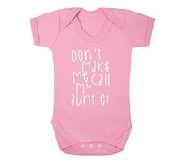 Flox Creative Baby Vest Don't Make me Call My Auntie Light Pink 0-3 Months