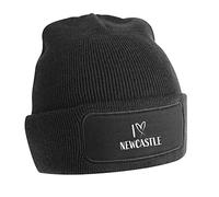 Flox Creative Black Beanie I Love Newcastle