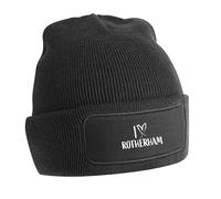 Flox Creative Black Beanie I Love Rotherham