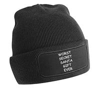 Flox Creative Black Beanie Worst Secret Santa Gift Ever