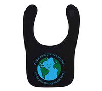 Flox Creative Black Bib Dad You are My Whole World T-Shirt