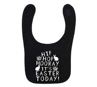 Flox Creative Black Bib Hooray It's Easter Today