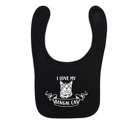 Flox Creative Black Bib I Love My Bengal Cat