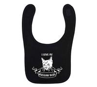 Flox Creative Black Bib I Love My Russian Blue Cat