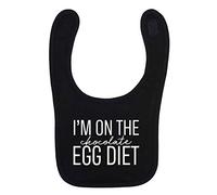 Flox Creative Black Bib I'm on The Chocolate Egg Diet