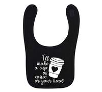 Flox Creative Black Bib Make a Cup of Coffee for Your Head