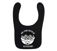Flox Creative Black Bib May Your Easter be Eggcellent