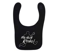 Flox Creative Black Bib My Dad Rocks T-Shirt