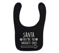 Flox Creative Black Bib Santa They're The Naughty Ones