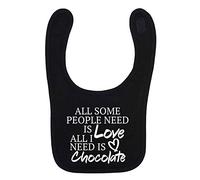 Flox Creative Black Bib Some People Need Love I Need Chocolate