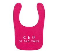 Flox Creative Bright Pink Bib C.E.O of Dad Jokes
