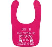 Flox Creative Bright Pink Bib Forget Glass Slippers Princess Wears Sparring Gloves