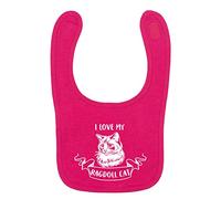 Flox Creative Bright Pink Bib I Love My Ragdoll Cat