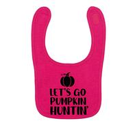 Flox Creative Bright Pink Bib Let's Go Pumpkin Huntin'
