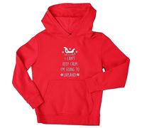 Flox Creative Children's Hoodie I Can't Keep Calm I'm Going to Lapland Red 5-6 Years