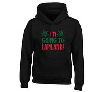 Flox Creative Children's Hoodie I'm Going to Lapland Black 12-13 Years