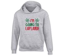 Flox Creative Children's Hoodie I'm Going to Lapland Grey 12-13 Years