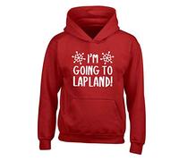 Flox Creative Children's Hoodie I'm Going to Lapland Red 5-6 Years