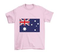 Flox Creative Children's T-Shirt Australian Flag Light Pink 5-6 Years