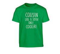Flox Creative Children's T-Shirt Cousin Like a Sister Cooler Green 5-6 Years