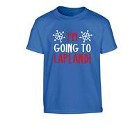 Flox Creative Children's T-Shirt I'm Going to Lapland Dark Blue 9-11 Years
