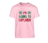 Flox Creative Children's T-Shirt I'm Going to Lapland Light Pink 9-11 Years