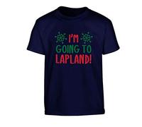 Flox Creative Children's T-Shirt I'm Going to Lapland Navy 9-11 Years