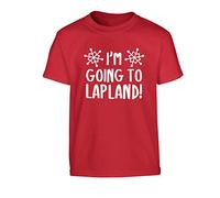 Flox Creative Children's T-Shirt I'm Going to Lapland Red 9-11 Years