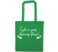 Flox Creative Cotton Tote Bag Get on your Dancing Shoes | Long Handles
