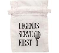 Flox Creative Drawcord Bag Legends Serve First, Small