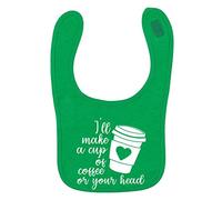 Flox Creative Green Bib Make a Cup of Coffee for Your Head