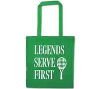 Flox Creative Green Cotton Tote Bag Legends Serve First