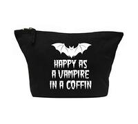 Flox Creative Makeup Bag Happy as a Vampire in a Coffin Black