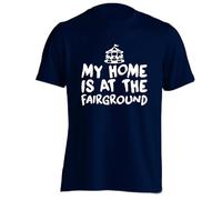 Flox Creative My Home is at The Fairground T-Shirt Small to 2XL Navy Blue