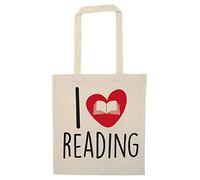 Flox Creative Natural Tote Bag I Love Reading