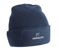 Flox Creative Navy Beanie I Love Birmingham