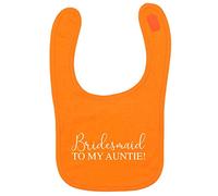 Flox Creative Orange Bib Bridesmaid to My Auntie