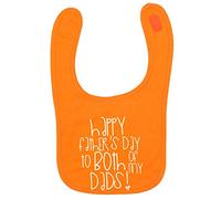 Flox Creative Orange Bib Happy Father's Day Both of My Dads T-Shirt