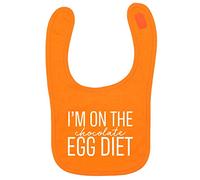 Flox Creative Orange Bib I'm on The Chocolate Egg Diet