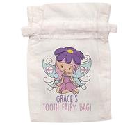 Flox Creative Organic Drawstring Pouch Personalised Tooth Fairy Bag