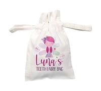 Flox Creative Organic Drawstring Pouch Personalised Tooth Fairy Bag