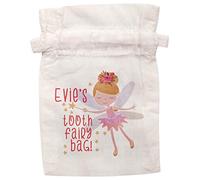 Flox Creative Organic Drawstring Pouch Personalised Tooth Fairy Bag
