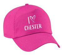 Flox Creative Pink Baseball Cap I Love Chester