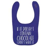 Flox Creative Purple Bib Doesn't Contain Chocolate I Don't Want it