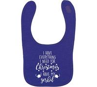 Flox Creative Purple Bib Everything I Need Christmas Gerbil