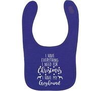 Flox Creative Purple Bib Everything I Need Christmas Greyhound