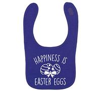 Flox Creative Purple Bib Happiness is Easter Eggs