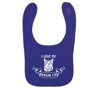 Flox Creative Purple Bib I Love My Bengal Cat
